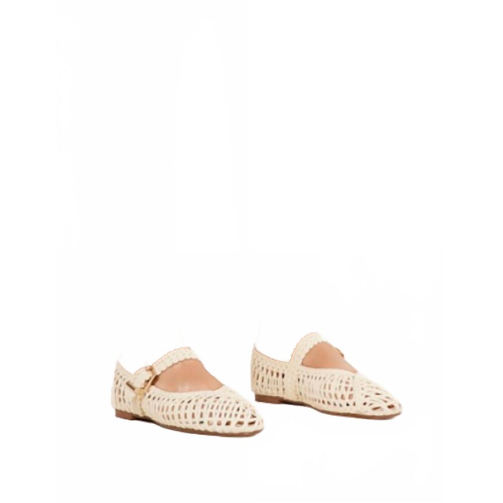 NEW BILLINI women's franky raffia flats in ivory - Picture 3 of 3
